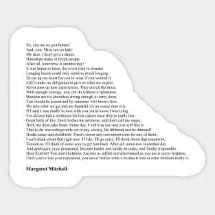 Margaret Mitchell Quotes Sticker